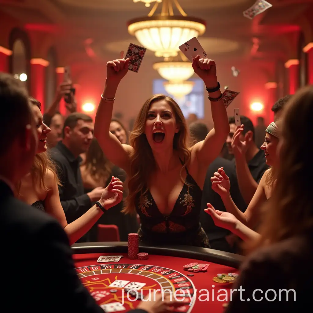 Celebratory-Casino-Scene-with-People-Cheering-and-Playing-Cards