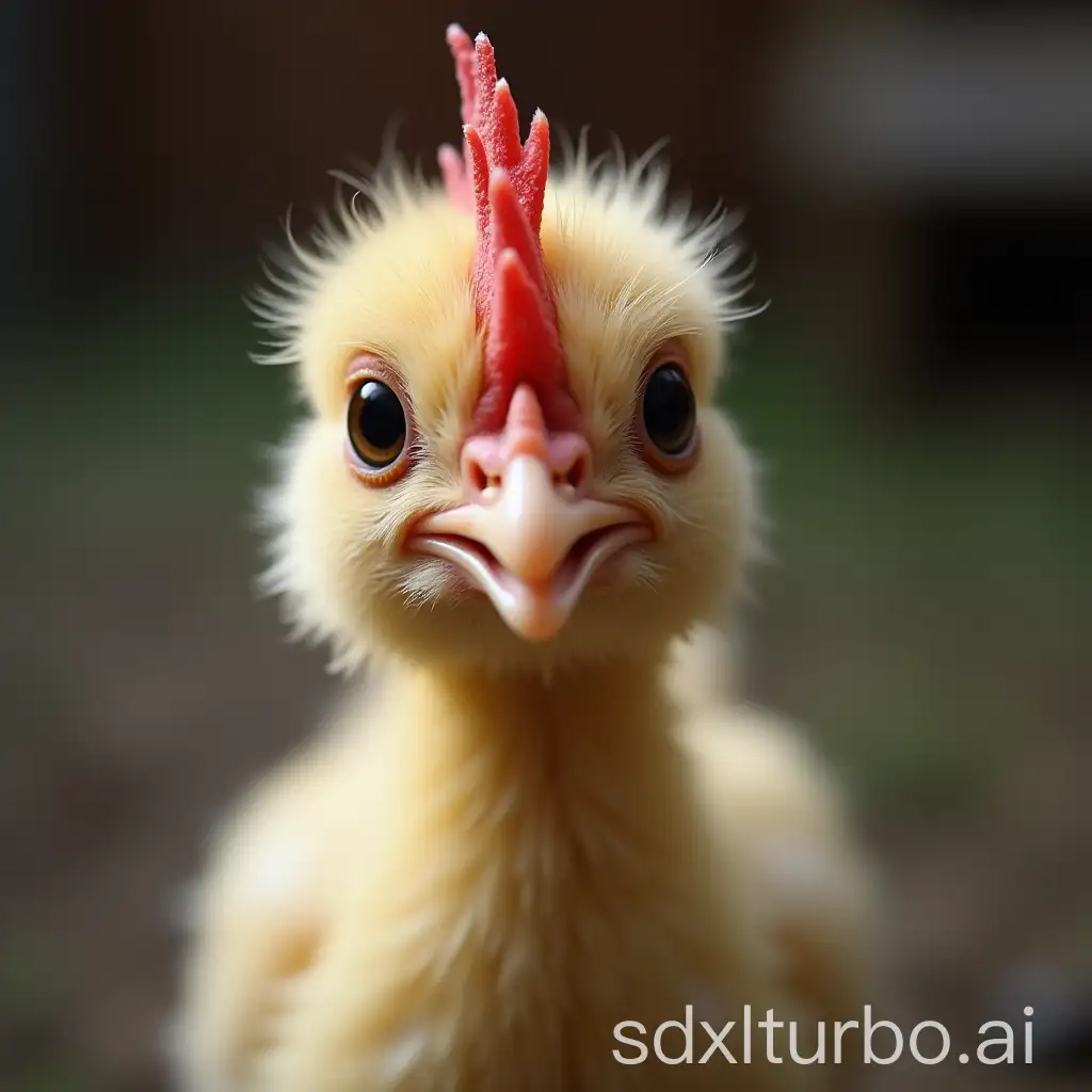 Newborn-Chicken-with-an-Adorable-Quirky-Expression