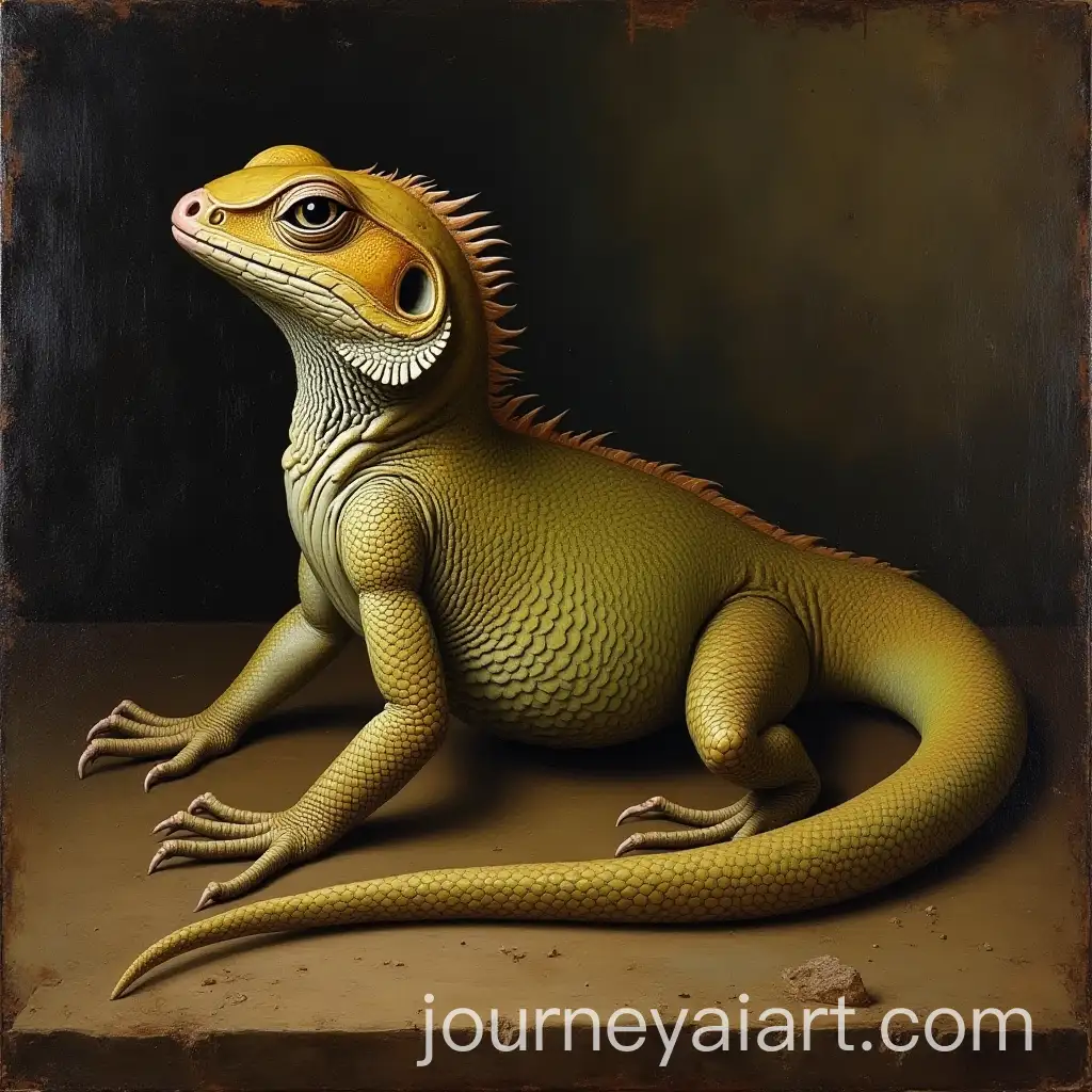 Renaissance-PaintingAI-Art-Prompt-Expansion-of-a-Lizard-in-Detailed-Classic-Style