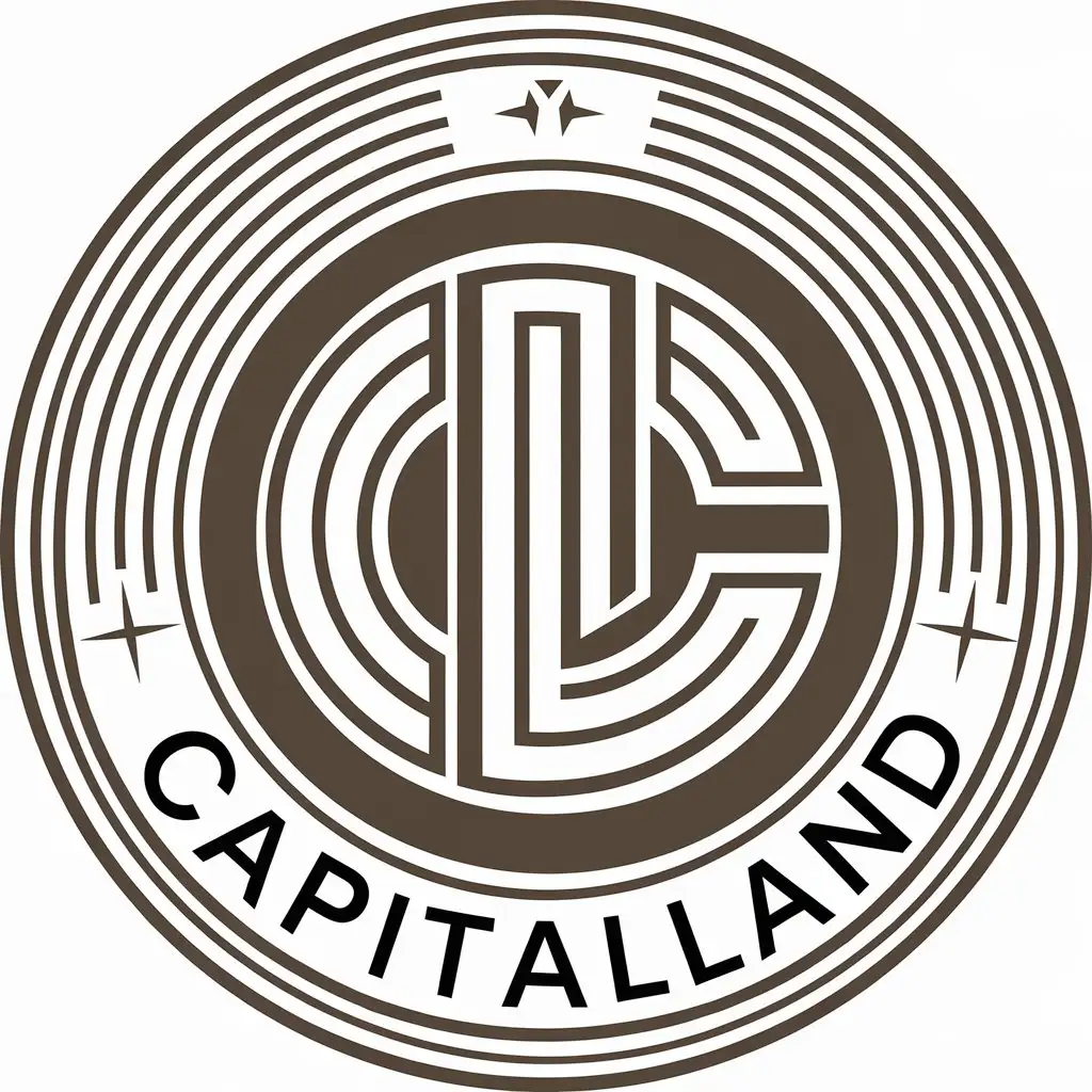 a vector logo design,with the text "CAPITALLAND", main symbol:CLC,Moderate,be used in Consulting industry,clear background