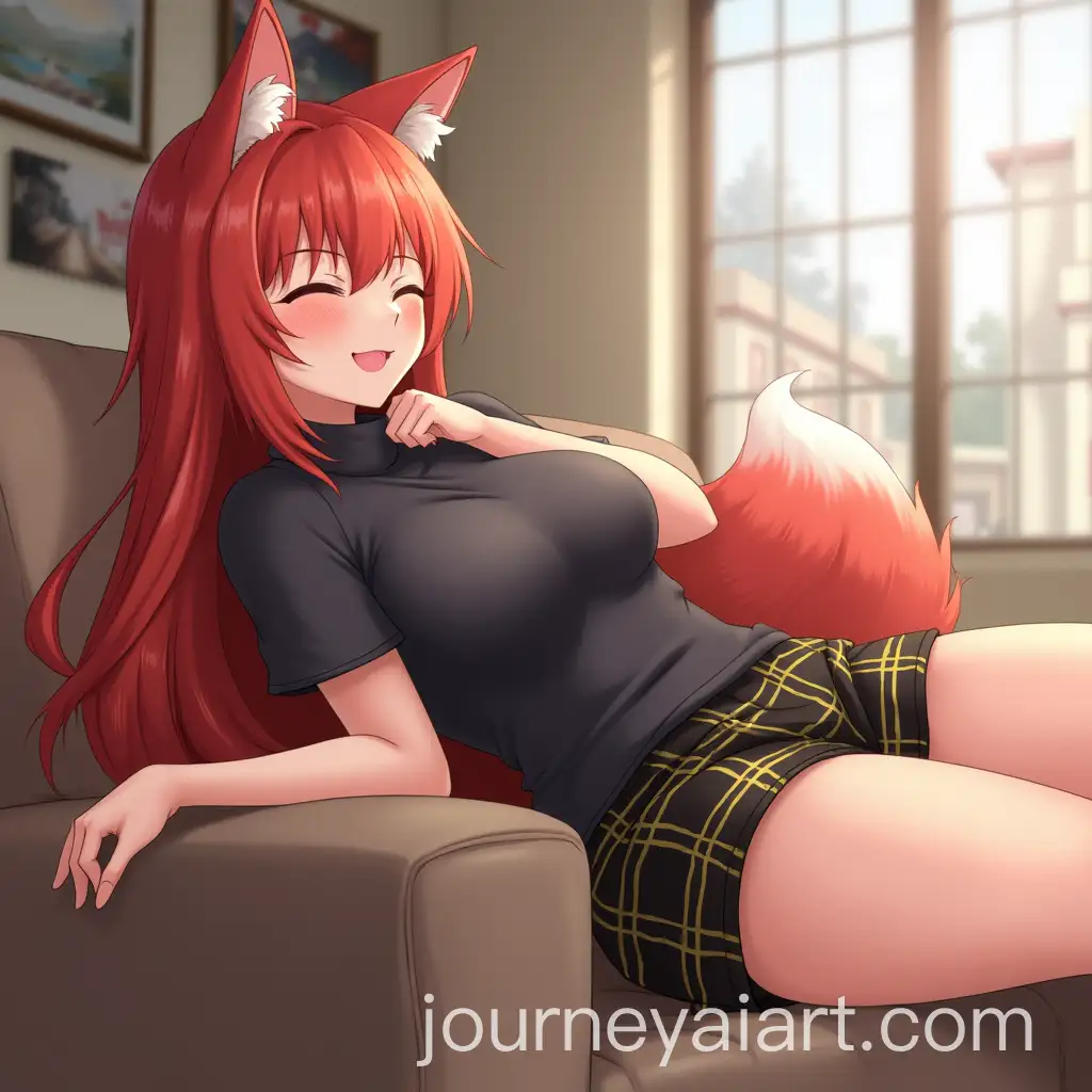 Anthropomorphic-Fox-Girl-RelaxAI-Image-Prompt-Expansioning-on-Sofa-in-Modern-Living-Room