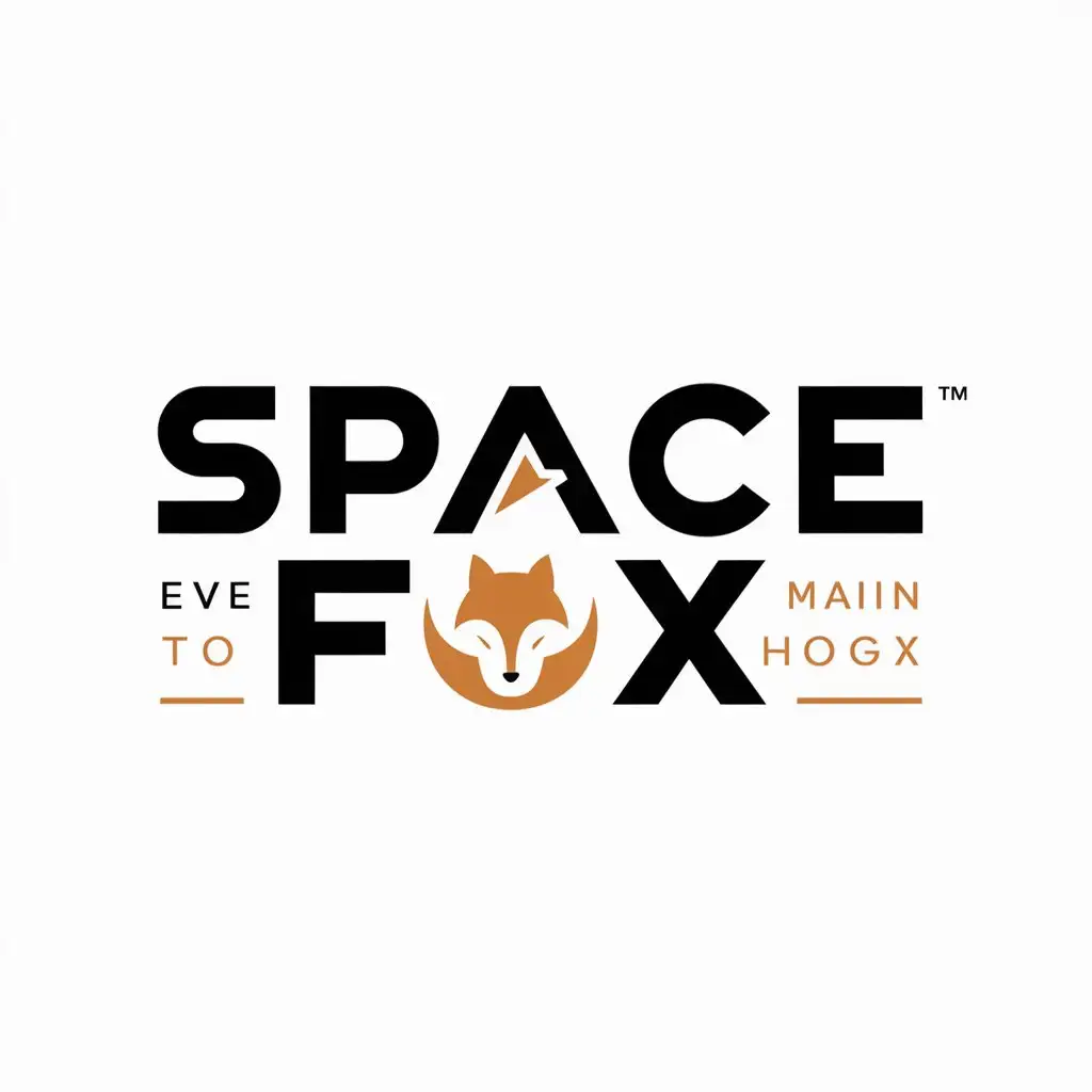 a logo design,with the text "Space Fox", main symbol:Space Fox,Moderate,be used in Technology industry,clear background