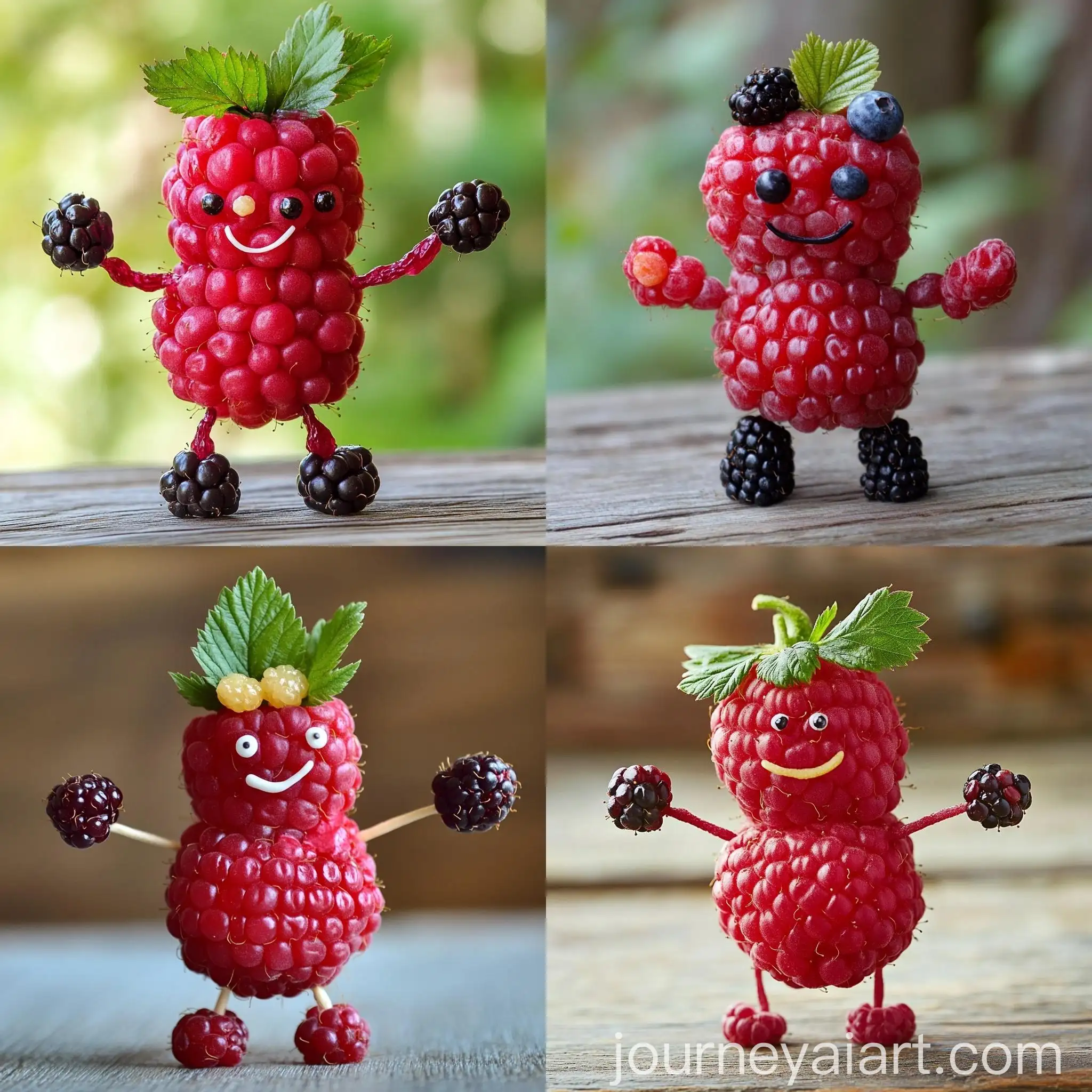 Fun-and-Colorful-Fruity-Person-Made-from-Raspberries
