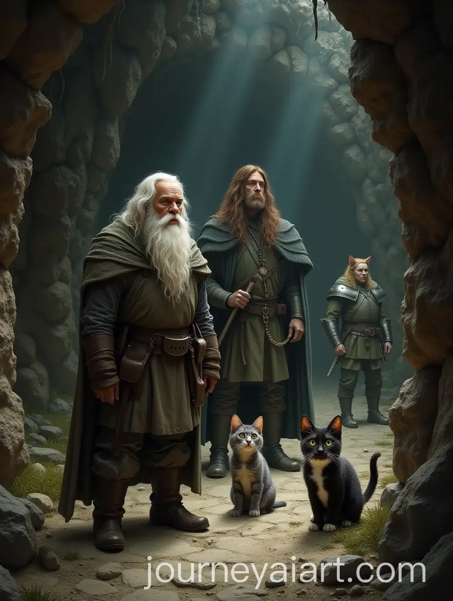 Exploring-Ancient-Moria-Mines-with-Cat-Characters
