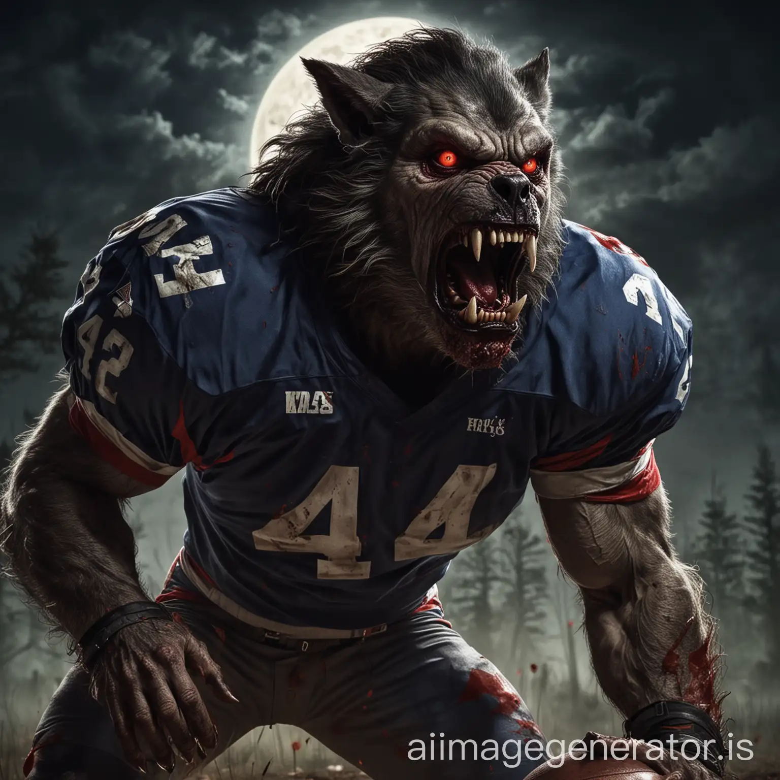 Traditional-Werewolf-American-Football-Player-Aggressively-Tearing-Uniform