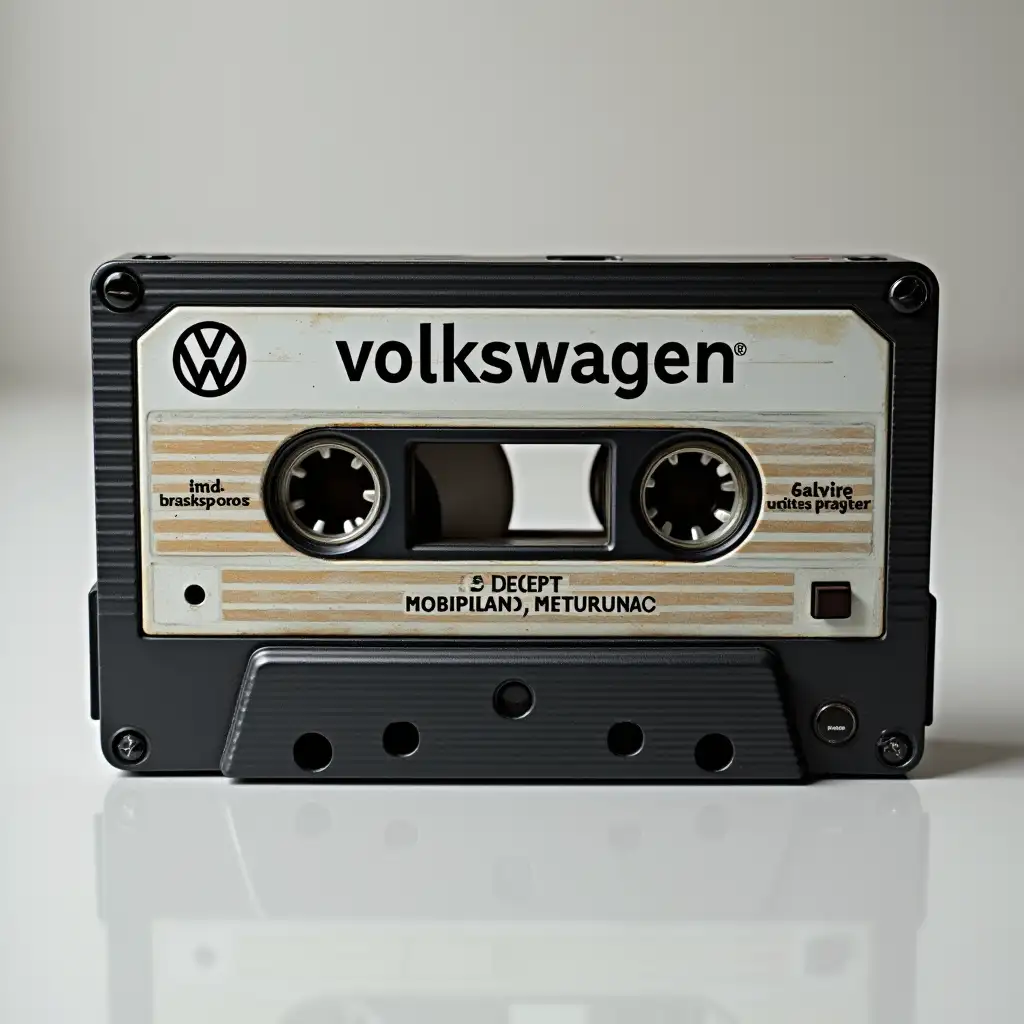 volkswagen branded cassette tape player