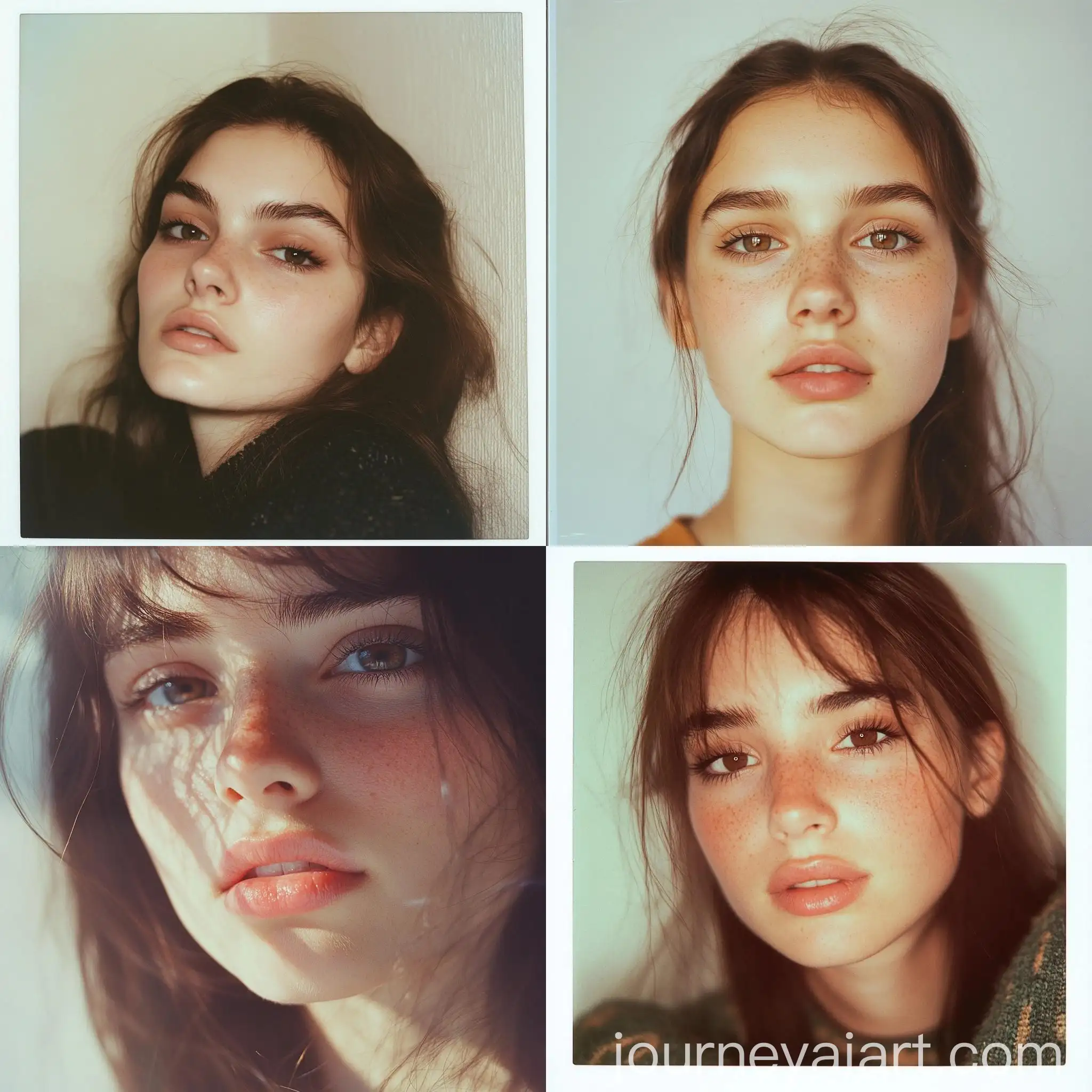 Young-Woman-with-Brown-Hair-in-HighQuality-Polaroid-Portrait
