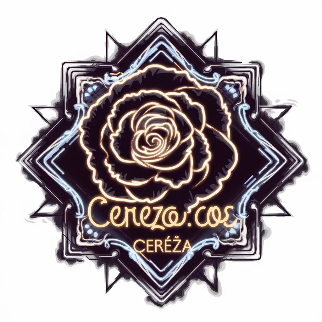 LOGO Design for Cerezacos Vector Logo with Roses and Misato Katsuragi Watercolor Theme for Religious Industry