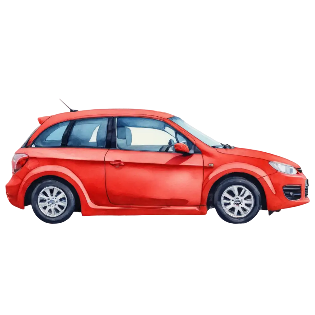 Vibrant-Watercolored-Red-Car-PNG-Perfect-for-Creative-Projects