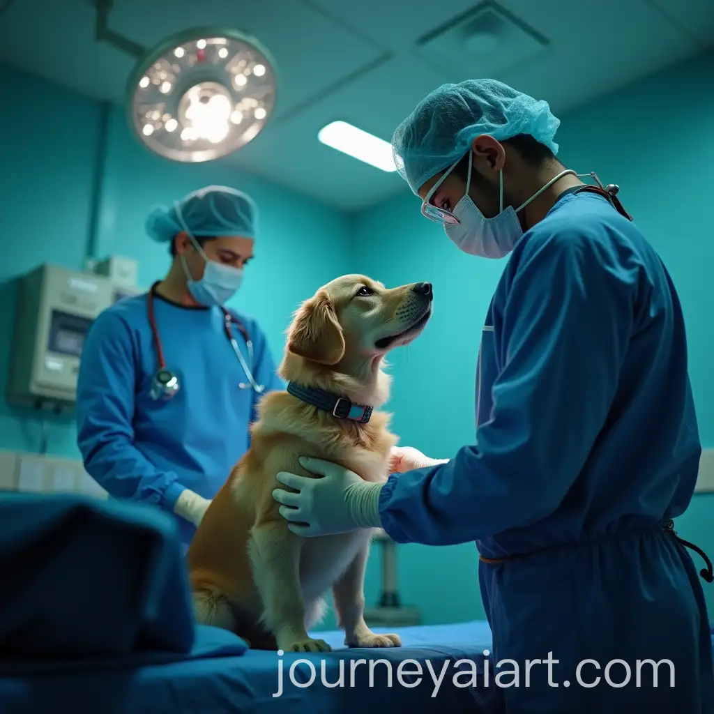 Veterinarian-Caring-for-Animals-in-a-Busy-Clinic