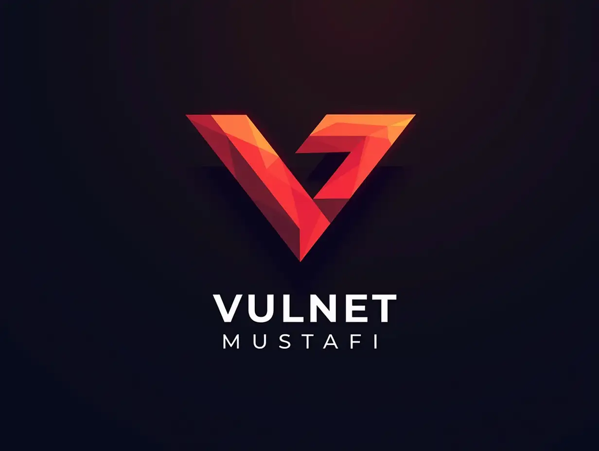 a logo with my name Vulnet Mustafi to put as a profile on youtube a nice logo