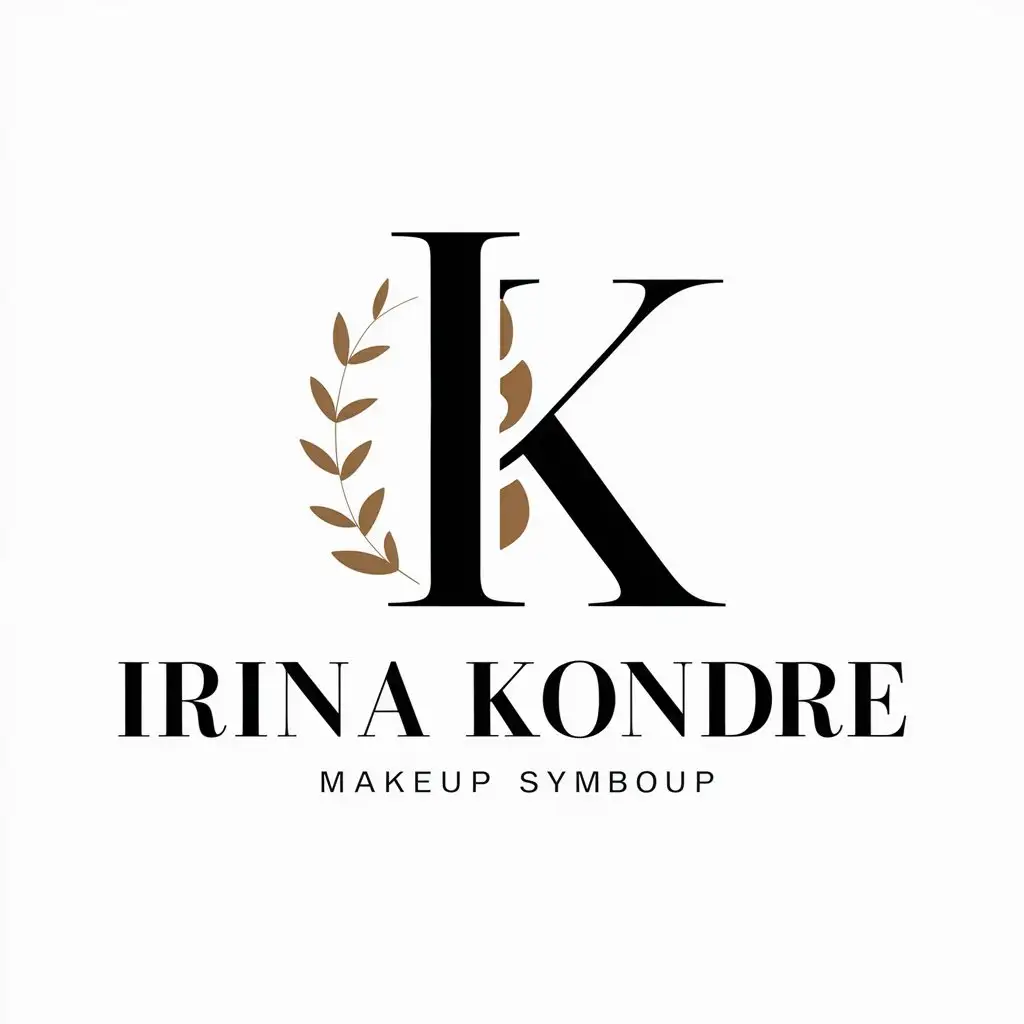 LOGO-Design-for-IRINA-KONDRE-Elegant-I-K-Symbol-for-Makeup-Industry