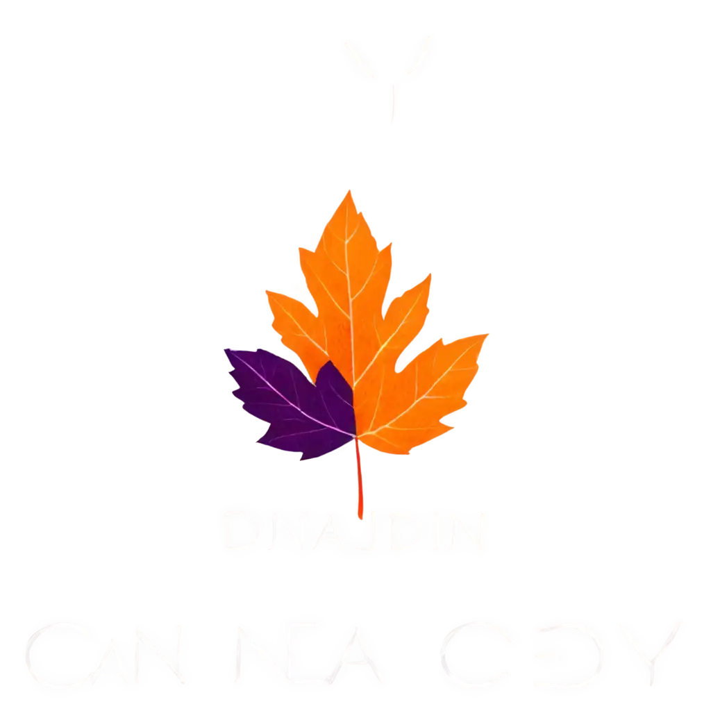 Stunning-PNG-Image-Canada-Leaf-Symbol-with-DN-Letters-in-Gradient-Orange-to-Purple