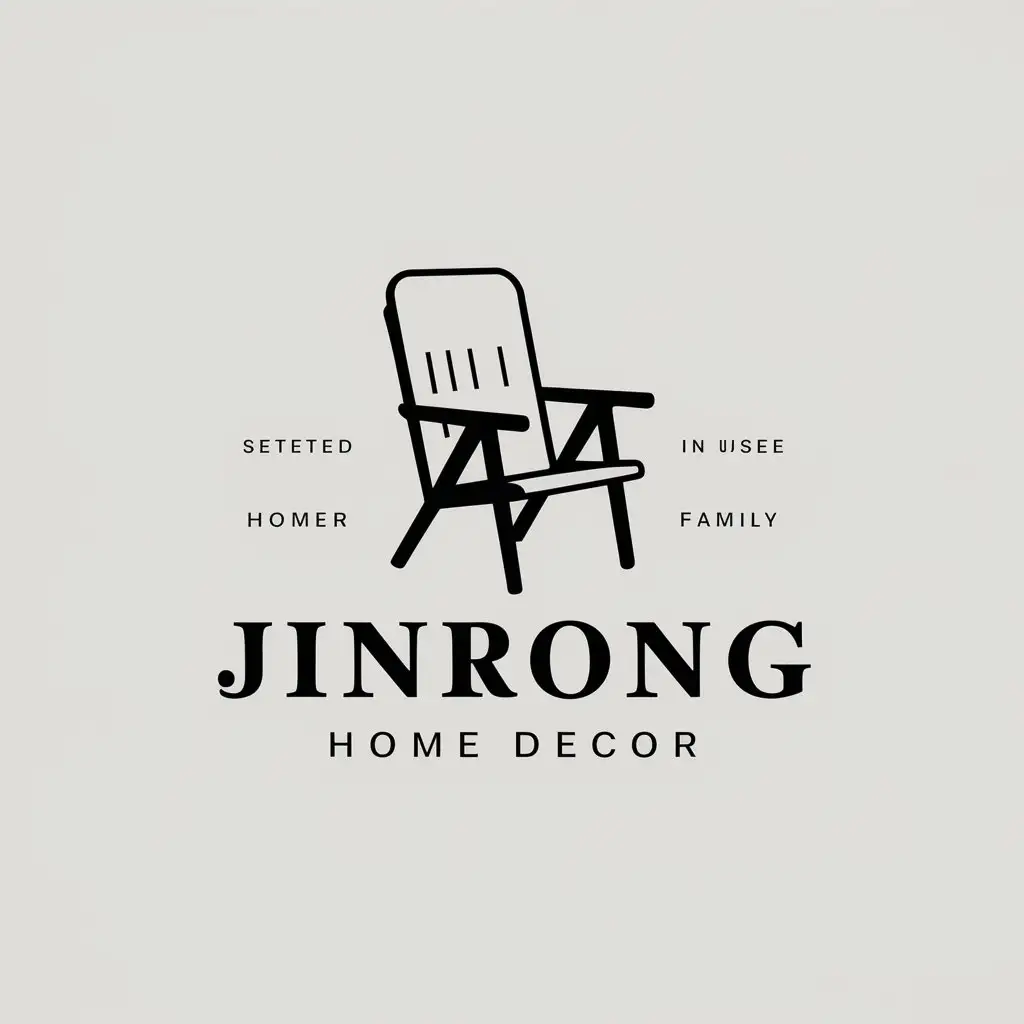 LOGO-Design-for-Jinrong-Home-Decor-Modern-Chair-Symbol-with-Clean-Background