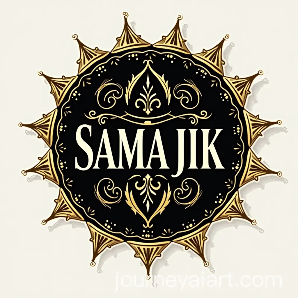 Elegant-SAMAJIK-Logo-in-Black-Gold-and-White-for-Cardistry-Magic