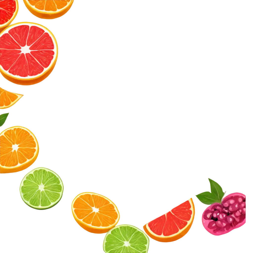 High-Resolution-Fruit-Cartoon-Border-Rectangle-PNG-Image