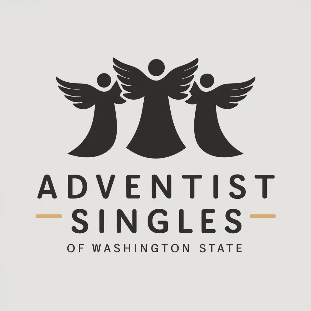 LOGO Design for Adventist Singles of Washington State Three Angels in Vector Format