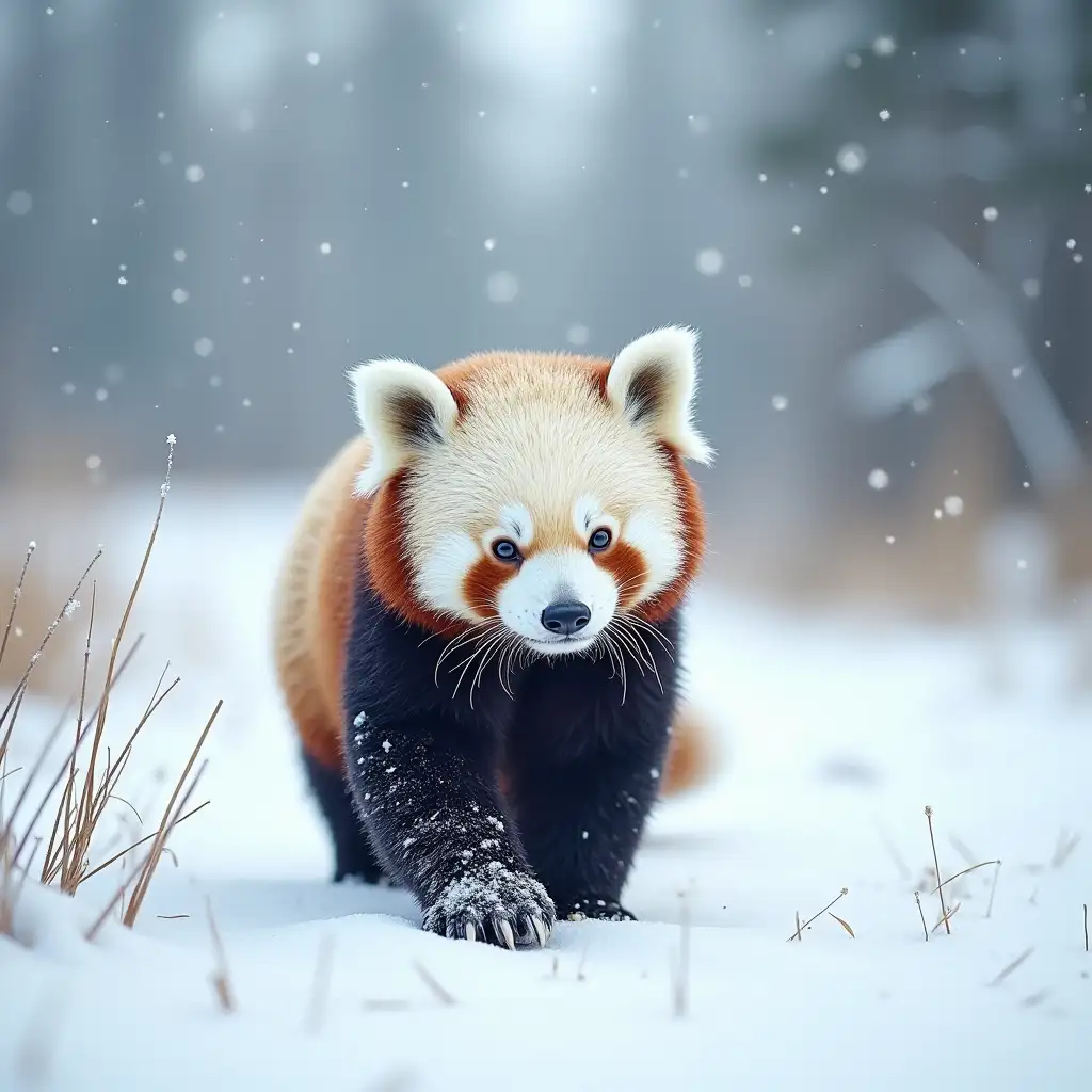 Snow panda life walk