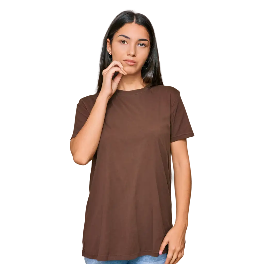 HighQuality-Brown-TShirt-PNG-Image-for-Versatile-Digital-Use