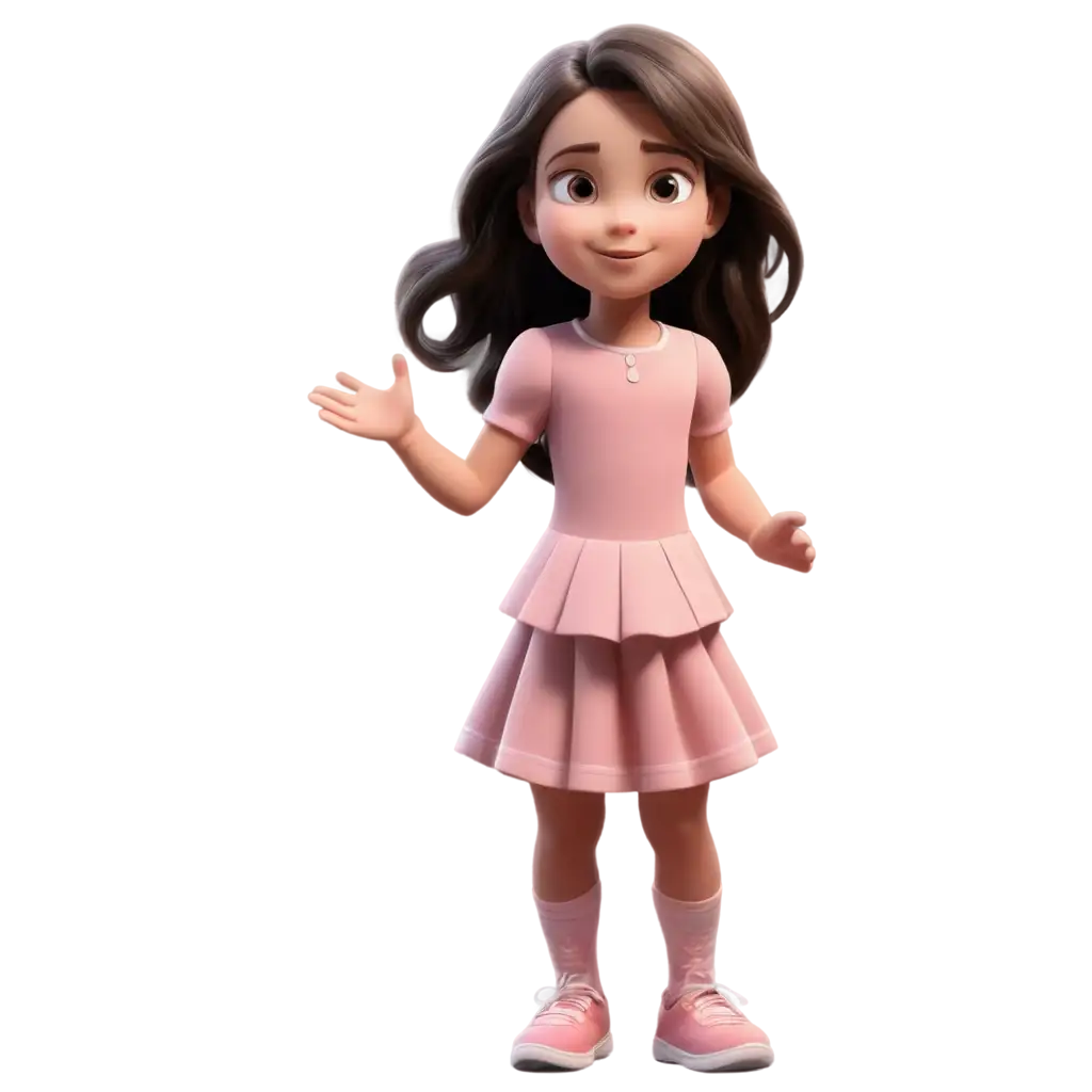 Animated-Little-Girl-PNG-Image-for-Creative-Projects-and-Design