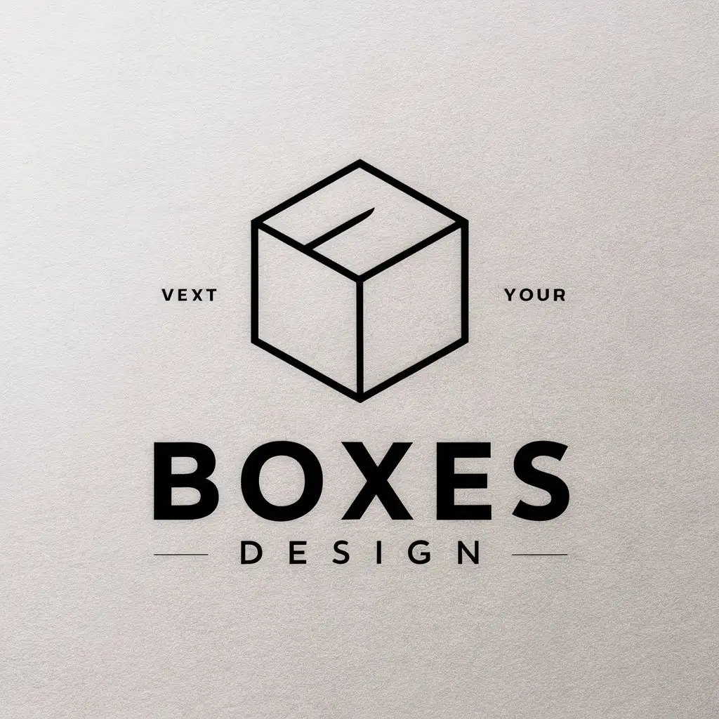 LOGO-Design-For-Boxes-Design-Circular-Box-Symbol-in-Modern-Style