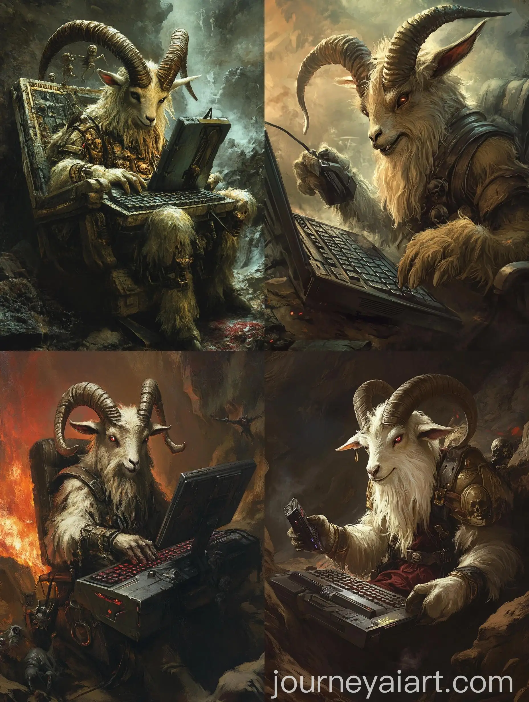 Capricorn-Goat-Battling-Minions-with-Keyboard-and-Mouse