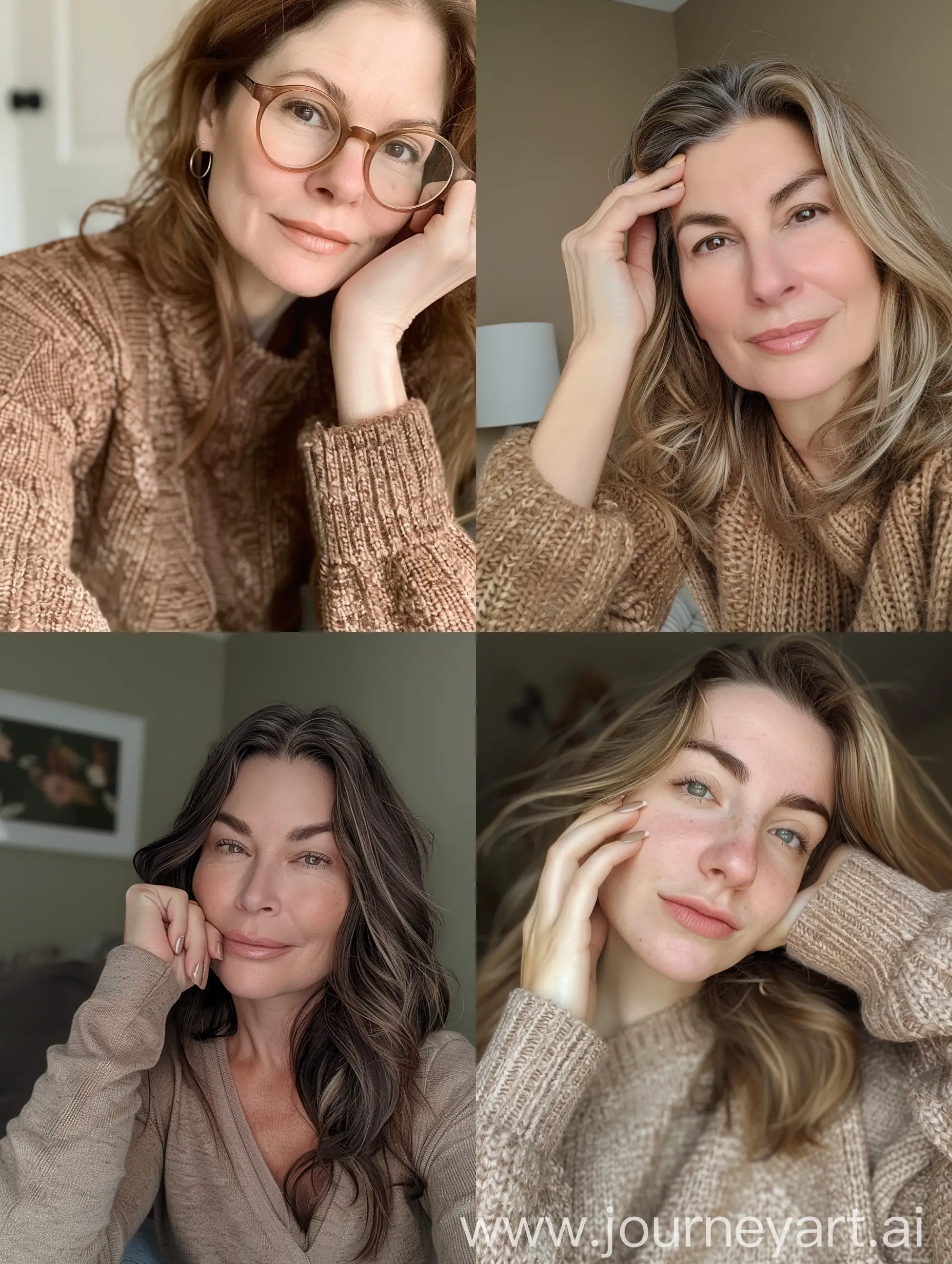 Middle-School-Teacher-with-Soft-Brown-Clothing-in-Aesthetic-Instagram-Selfie