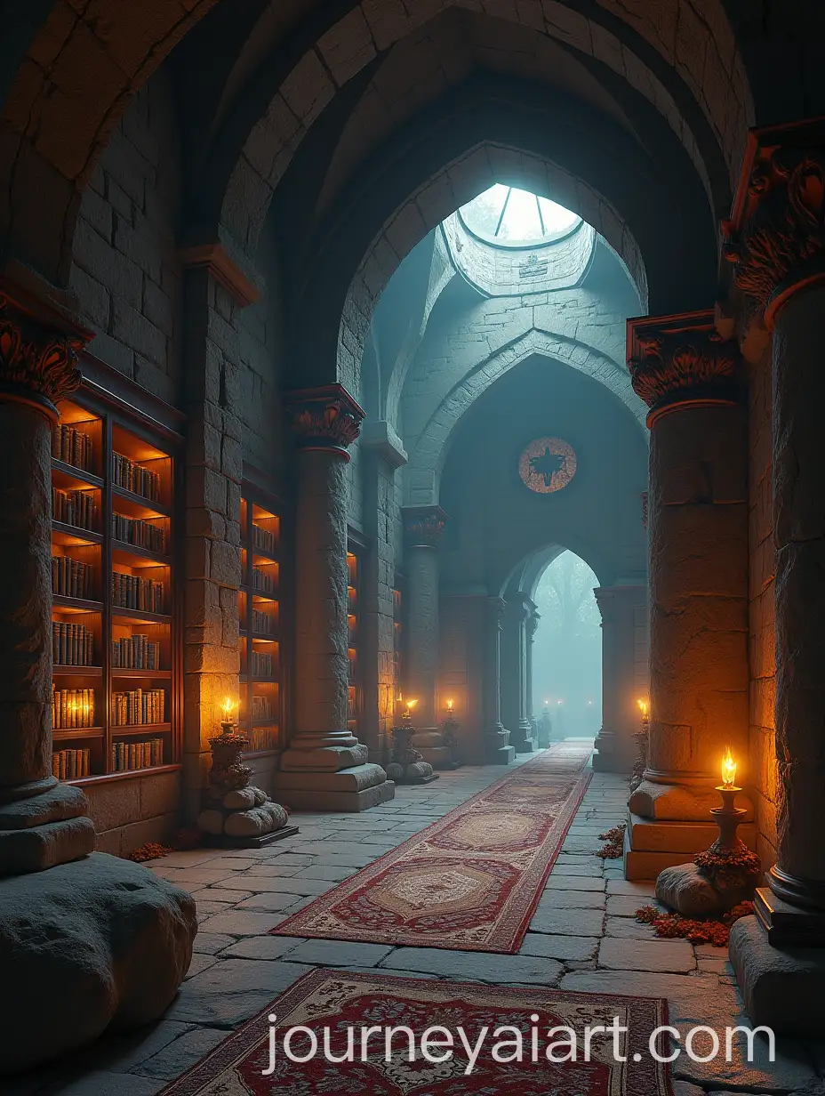 Medieval-Fantasy-Library-Inside-a-Memory-Temple