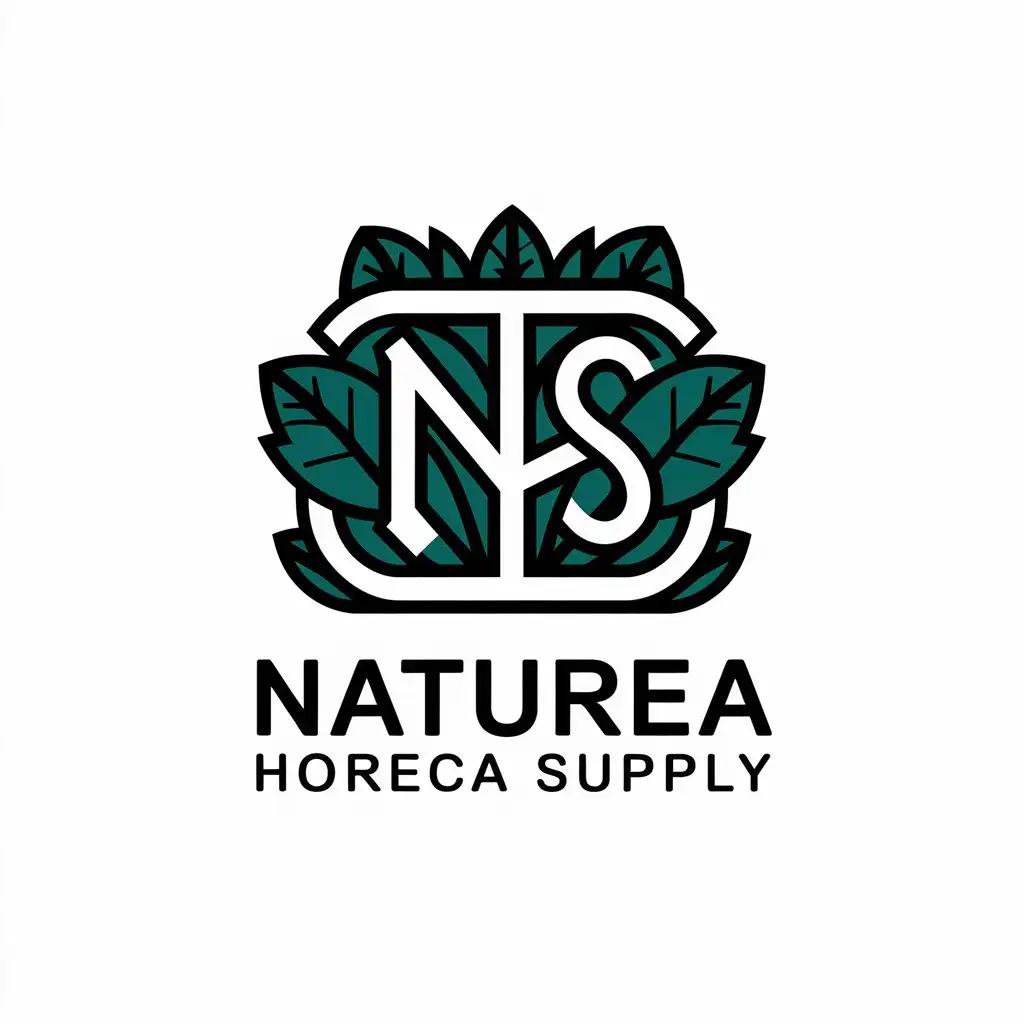 LOGO-Design-for-Naturea-Horeca-Supply-Vector-Design-with-NHS-Symbol-on-Clear-Background