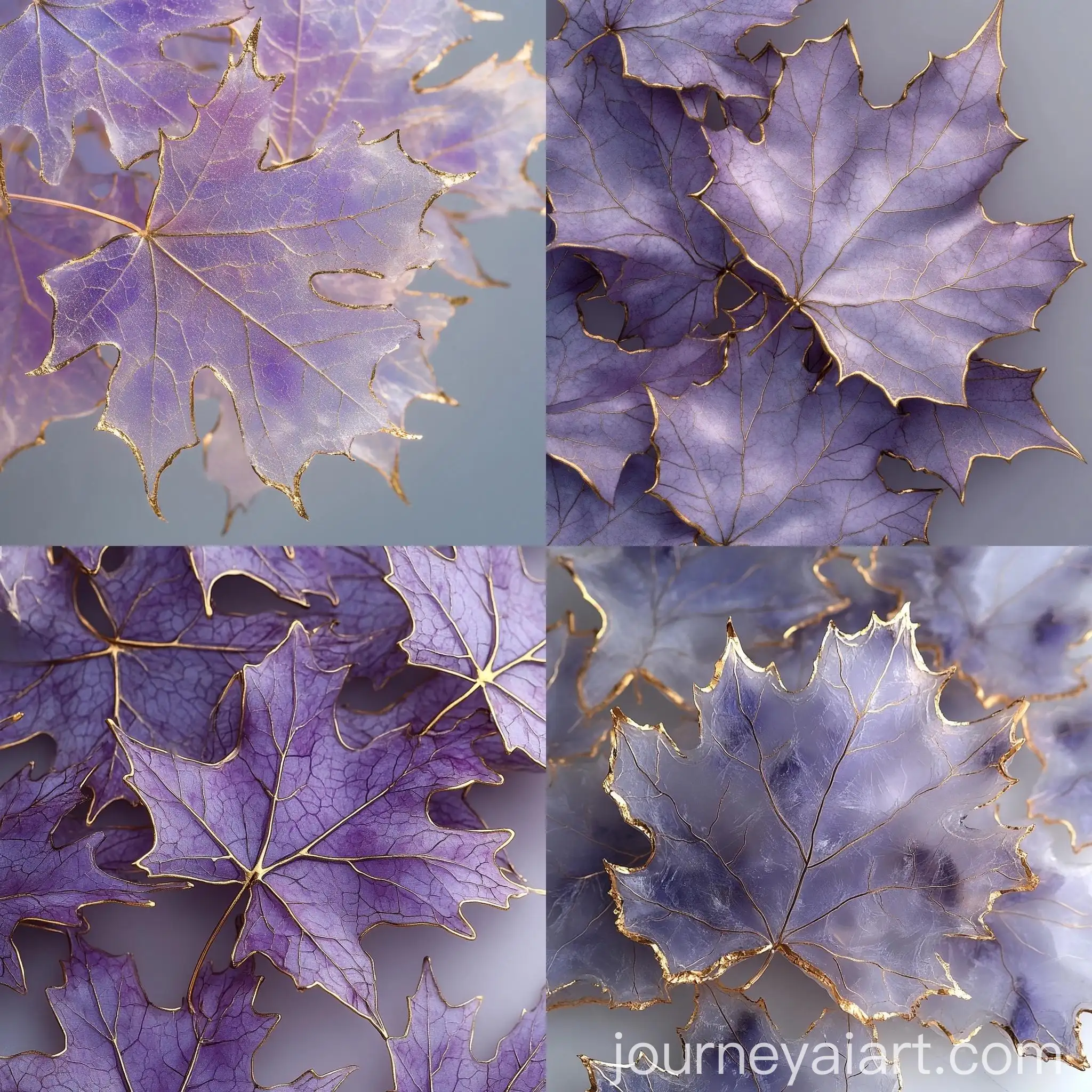 Elegant-Purple-Maple-Leaves-with-Gold-Trimmed-Edges
