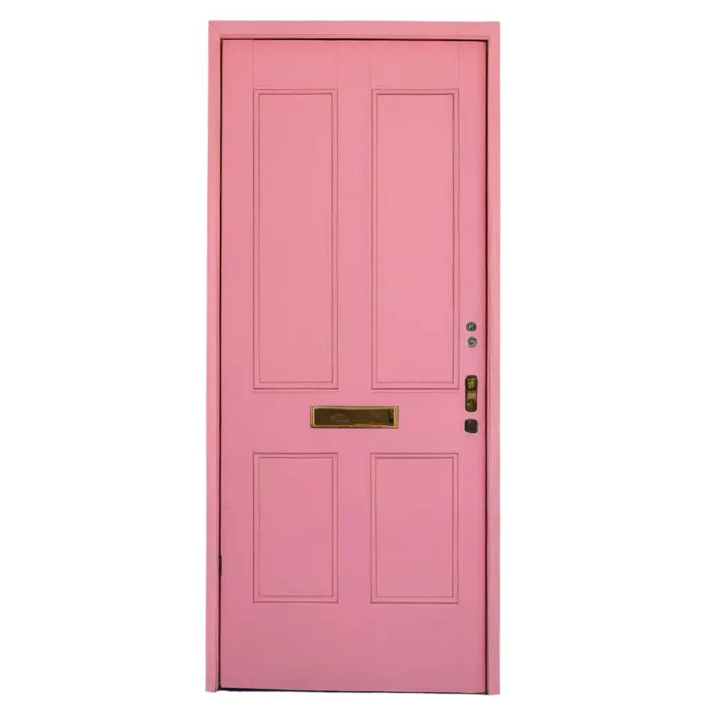 a pink door