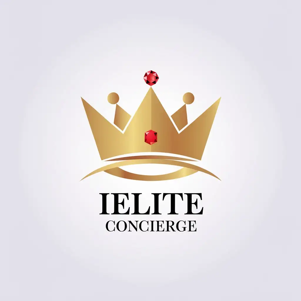 LOGO Design for iElite Concierge Luxury Minimalism with HighEnd Entertainment Industry Appeal