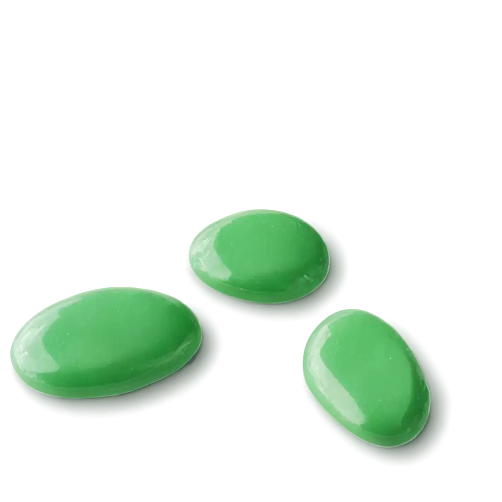 Green-Colored-Candy-PNG-with-Oval-Shape-and-No-Packaging-HighQuality-Image-for-Digital-Use