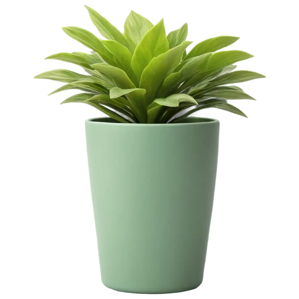 HighQuality-Green-Plant-Pot-PNG-for-Versatile-Graphic-Design