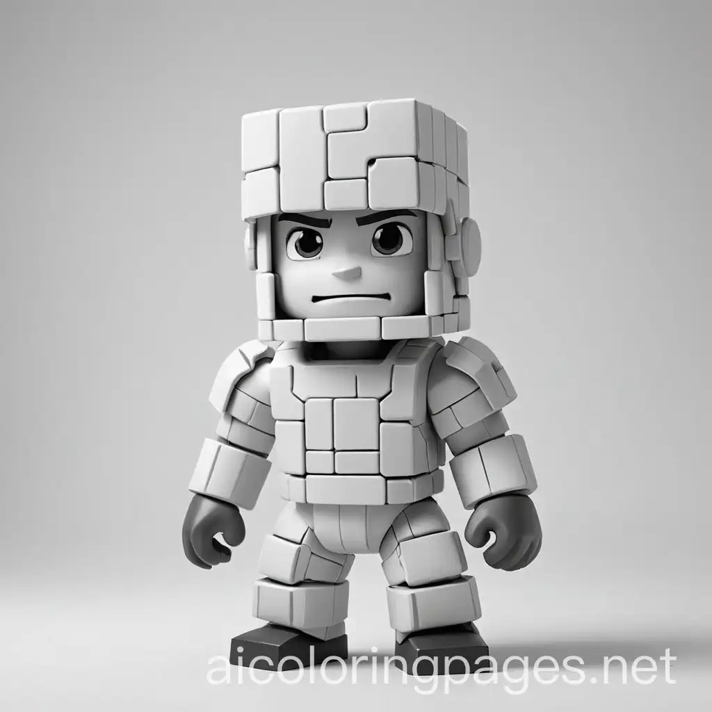 Simple-Black-and-White-Roblox-Coloring-Page-for-Kids