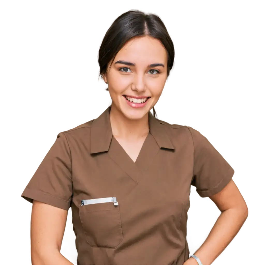 Young-Female-Nurse-in-Uniform-PNG-Image-Professional-Healthcare-Illustration