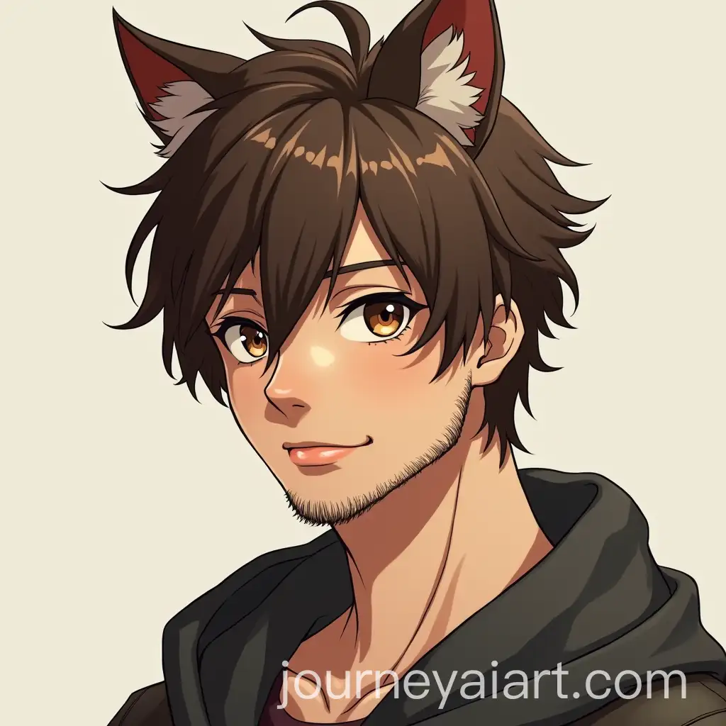 Ruggedly-Handsome-AnimeInspired-Man-with-ShoulderLength-Wolf-Cut-and-Hazel-Eyes