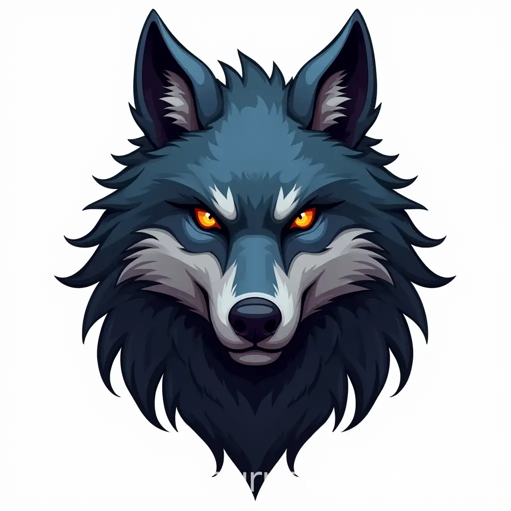 FrontFacing-Hunter-Wolf-in-World-of-Warcraft-Style-with-White-Background