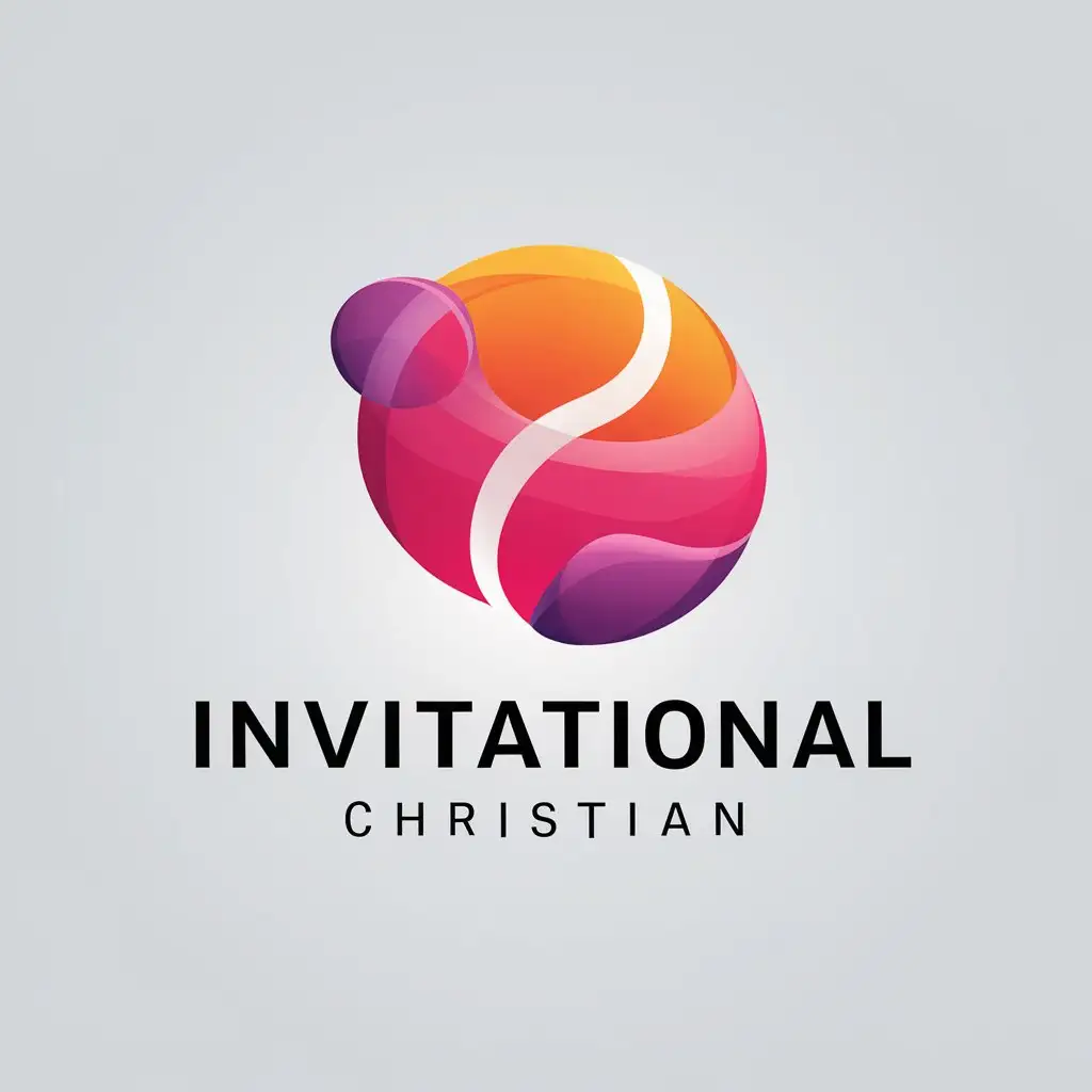 LOGO Design For Invitational Christian Modern Abstract Shapes in Vibrant Tones