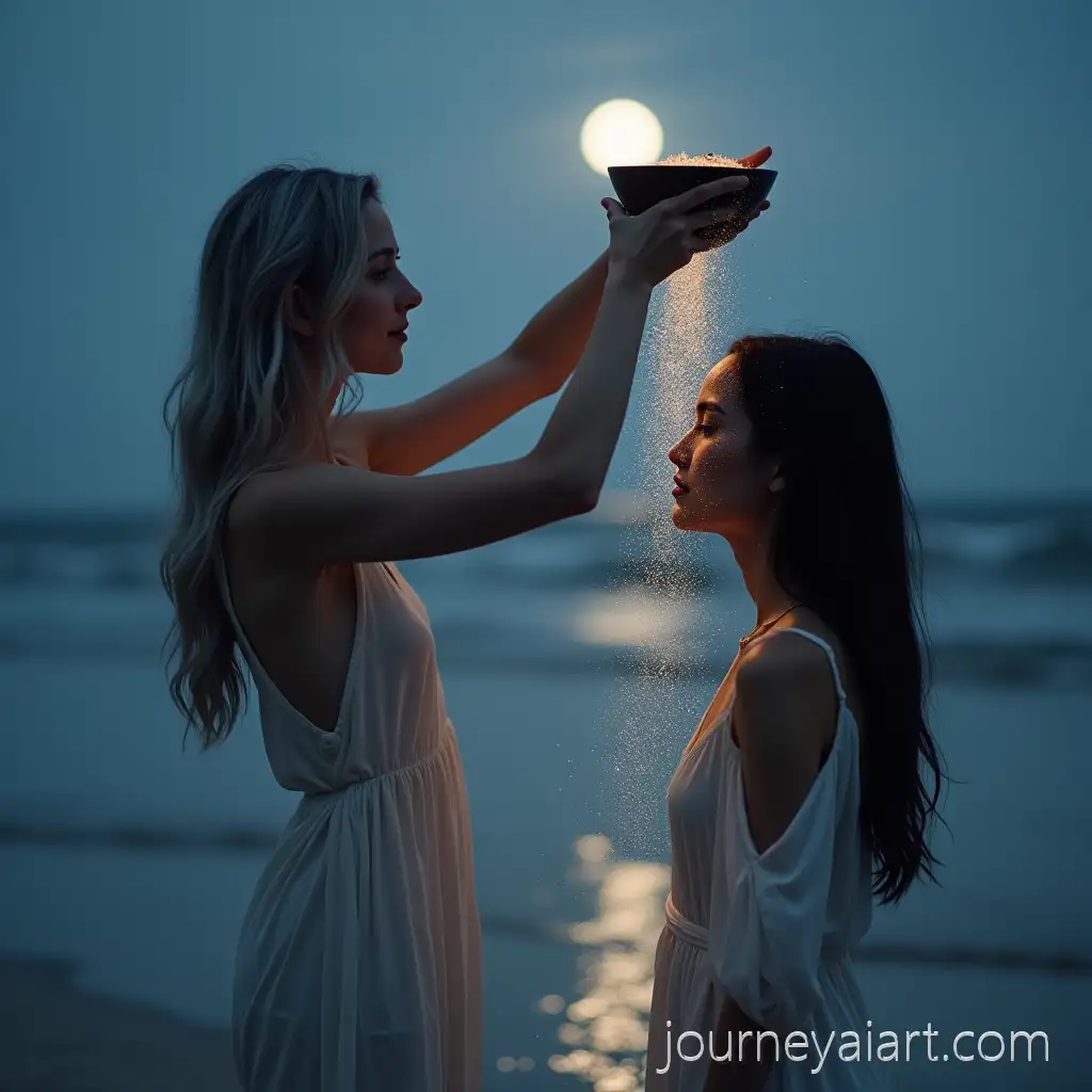 Moonlit-Beach-Ritual-with-Stardust-PowderStardust-on-Moonlit-Beach-Transformation