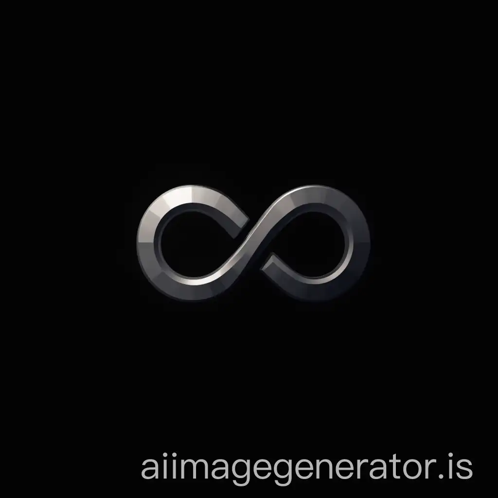 logo for a company that contains all the contents of streaming such as netflix, desney or crunchyroll with the name of Infinity Horizon with a black background and white letters being cencillo and easy to remember