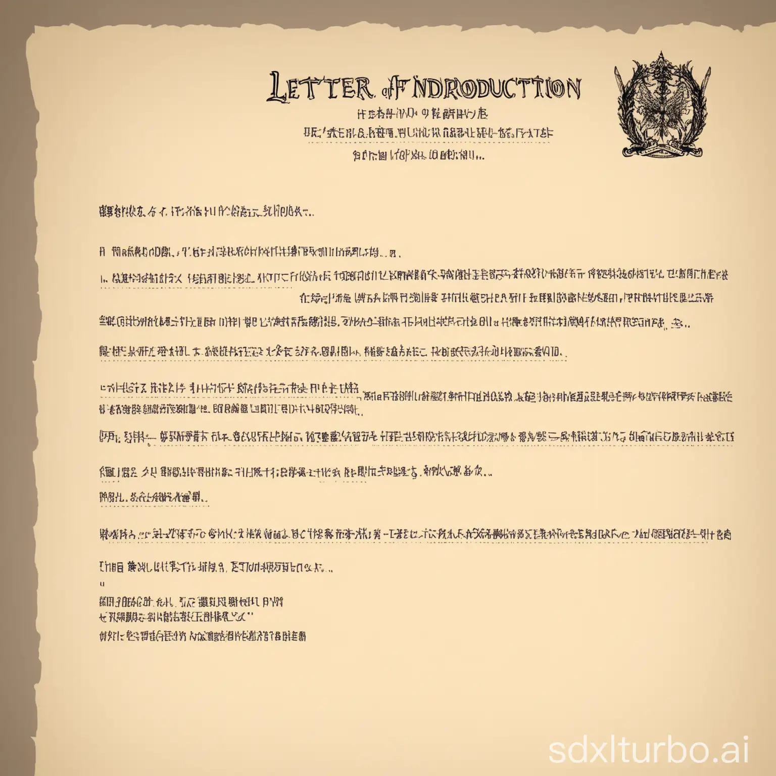 letter of introduction