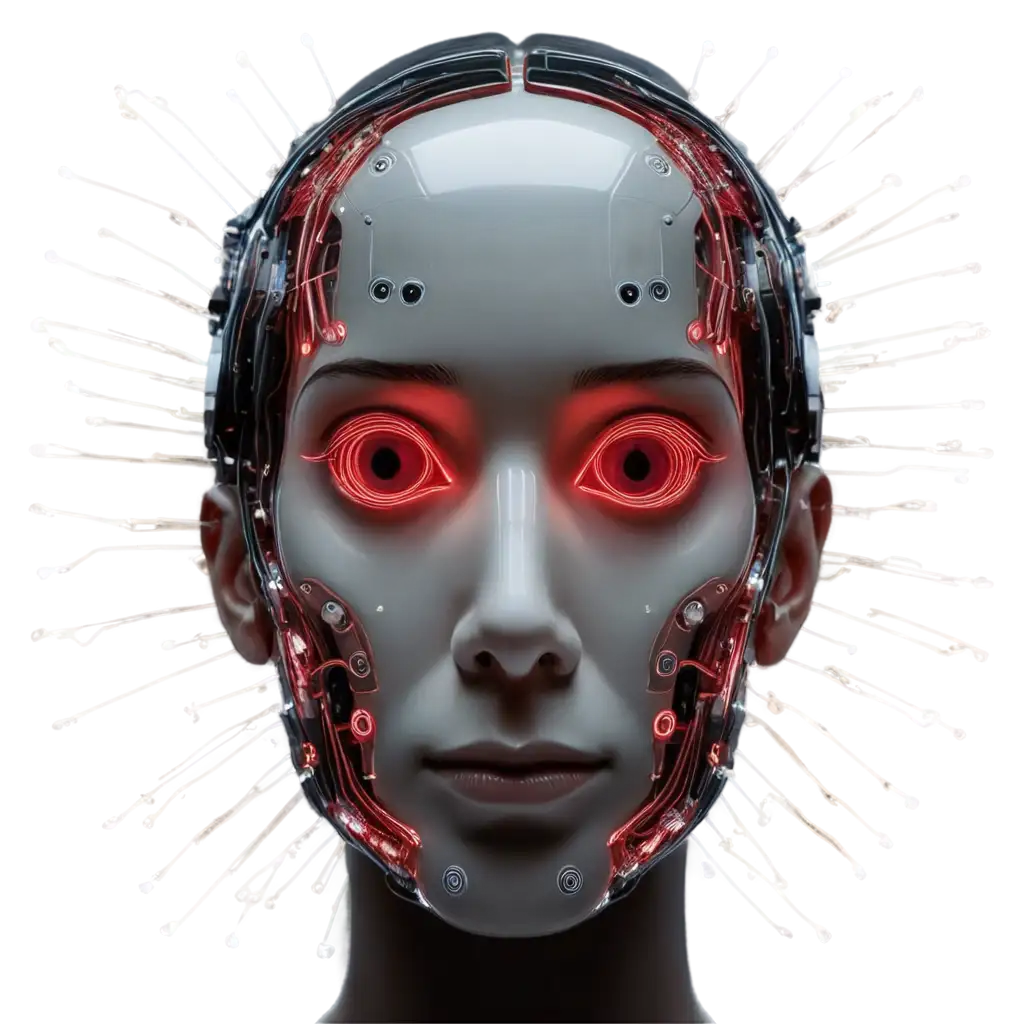 AI-Digital-Human-Face-PNG-with-Glowing-Eyes-Robotic-Brain-and-Warning-Sign-A-Powerful-Visual-Representation-of-AI-Technology