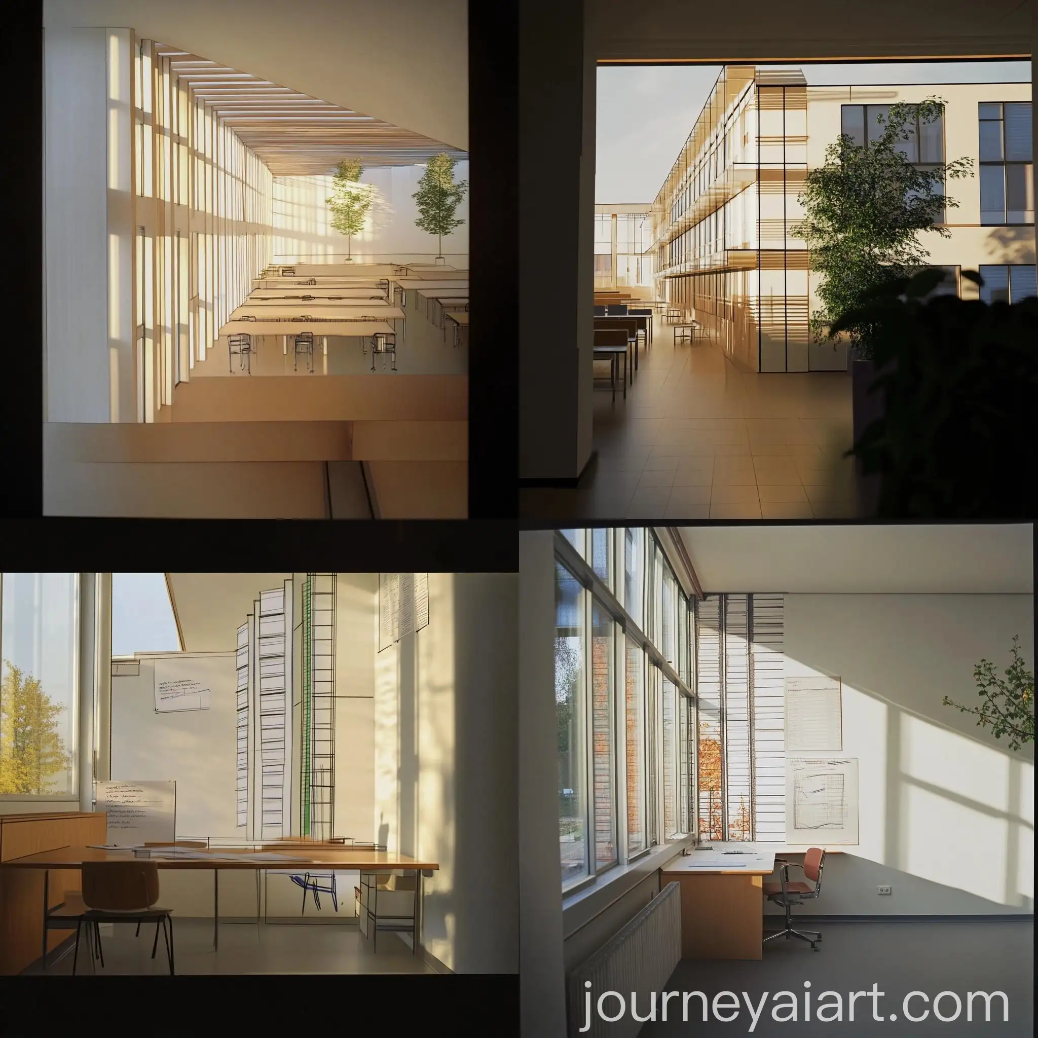 Realistic-Alvar-Aalto-Style-Architecture-in-Student-Laboratory-Environment