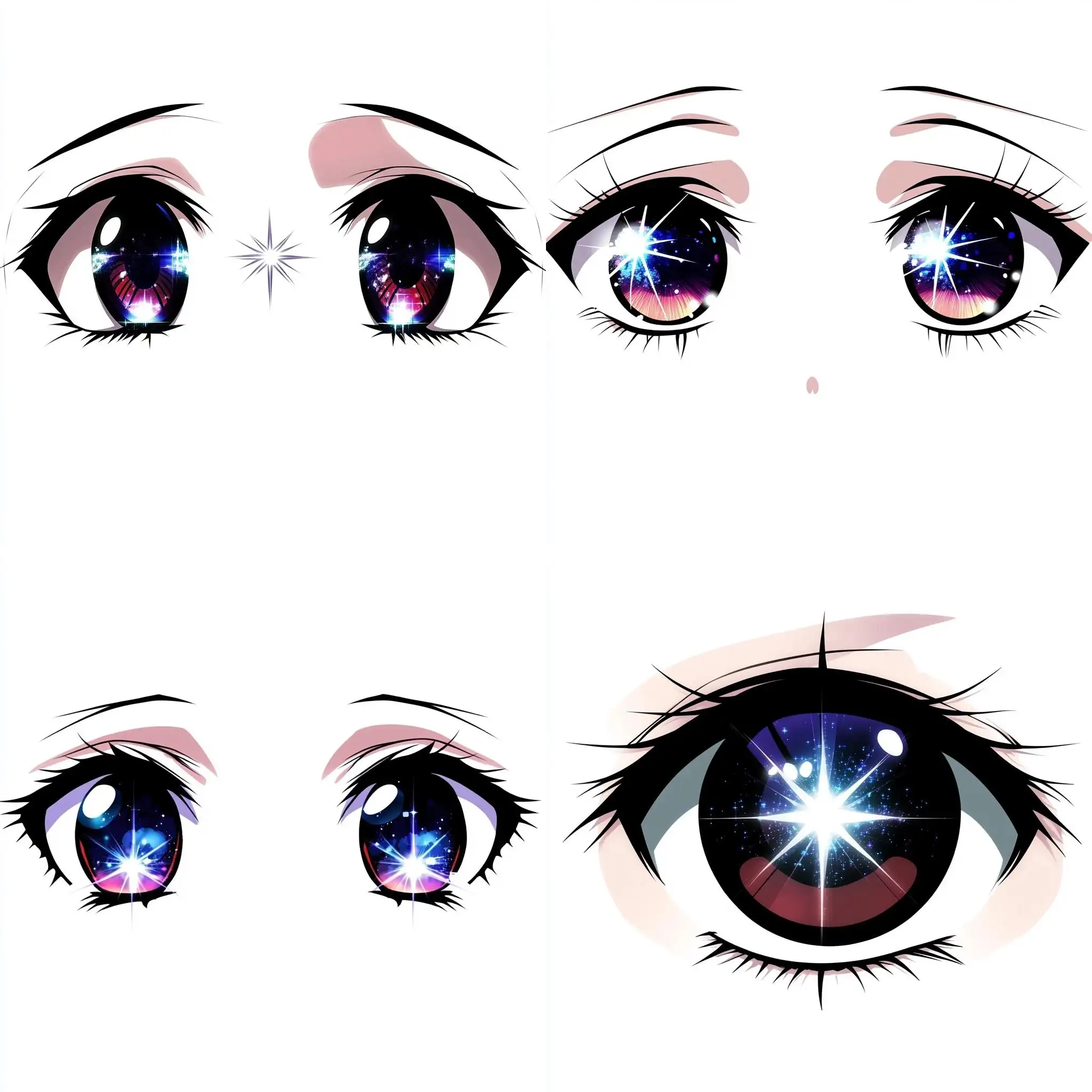 AnimeStyle-AlmondShaped-Red-Eyes-with-Star-Highlight