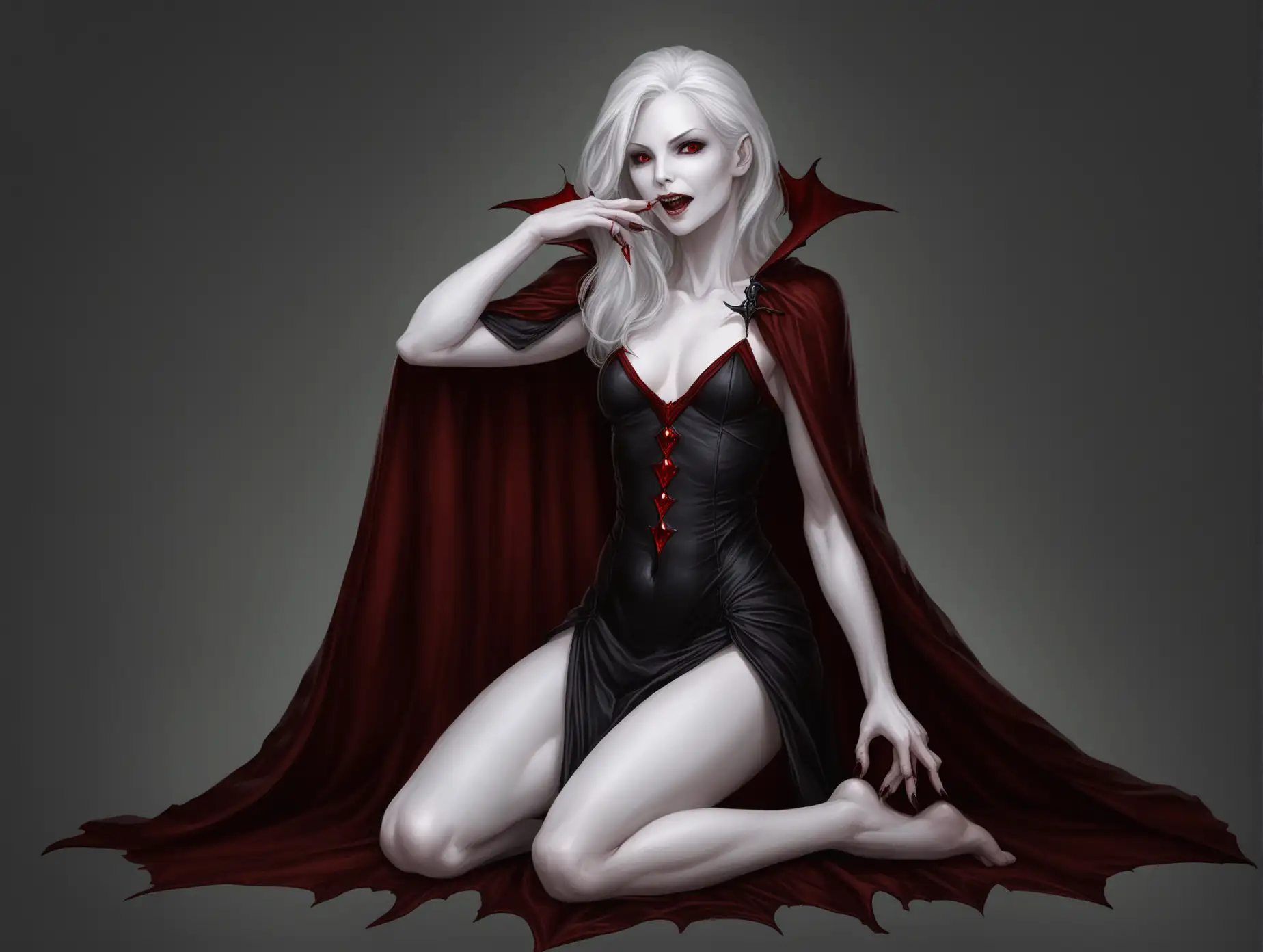 Dark-Fantasy-Vampire-Woman-with-White-Hair-and-Red-Eyes-in-a-Seductive-Pose