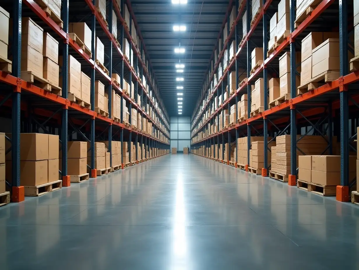 WellLit-Warehouse-with-Neatly-Stacked-Wooden-Boxes