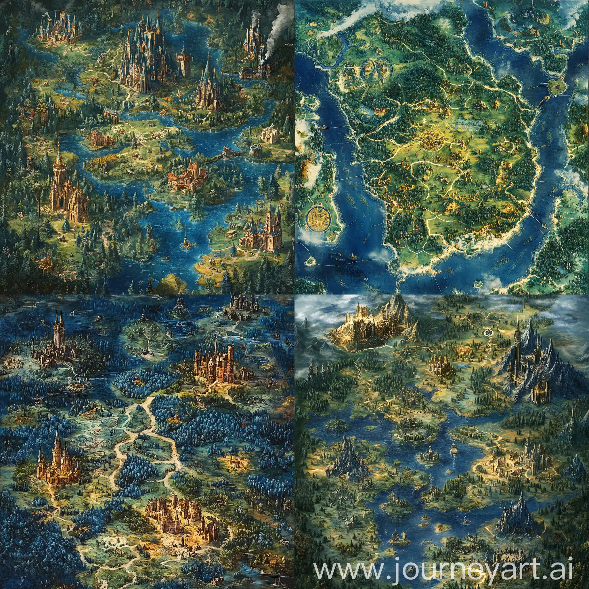 Stunning-Detailed-Map-of-a-Vast-Magical-World-with-Blue-Forests-and-Ancient-Cities