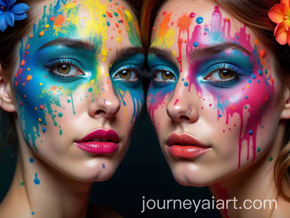 Psychedelic-Splash-Paint-on-TokyoInspired-Faces