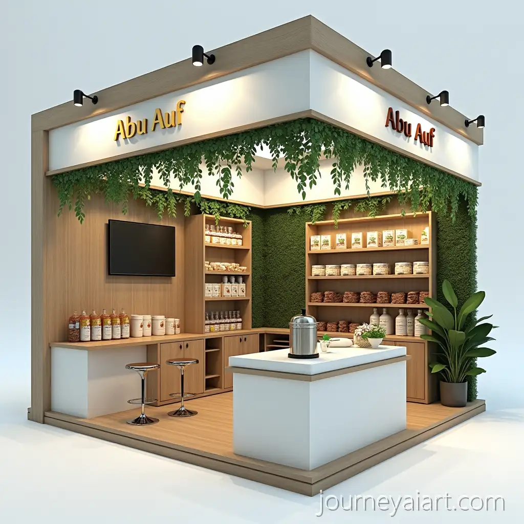 Healthy-Food-and-Beverage-Exhibition-Booth-Design-with-Coffee-Corner-and-Product-Displays